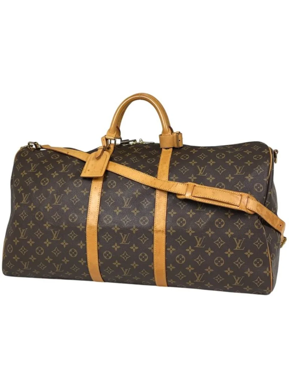 Louis Vuitton Keepall Bandouliere 60 Boston Bag Monogram Brown